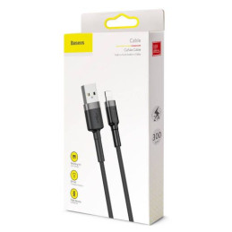 Baseus CALKLF-RG1 USB kábel 3 M USB A Szürke, Fekete