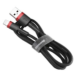 Baseus CALKLF-C19 USB kábel 2 M USB A Fekete, Vörös