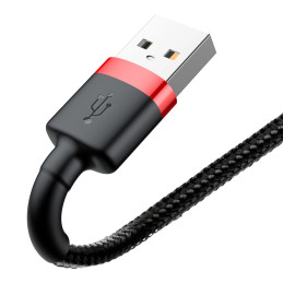 Baseus CALKLF-C19 USB kábel 2 M USB A Fekete, Vörös