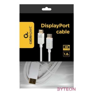 GEMBIRD DisplayPort cable 4K 1.8m white