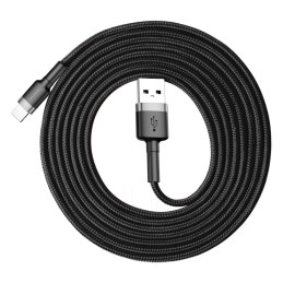 Baseus CALKLF-CG1 USB kábel 2 M USB A Szürke, Fekete