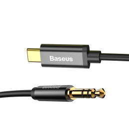 Baseus CAM01-01 USB kábel 1,2 M 3.5mm USB C Fekete