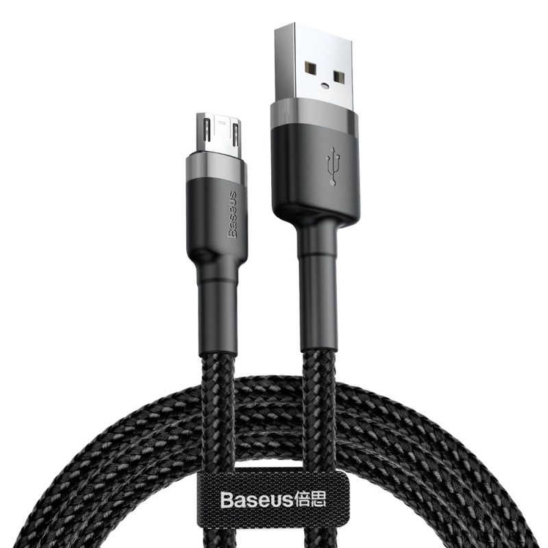 Baseus CAMKLF-BG1 USB kábel 1 M USB 2.0 USB-Micro fekete