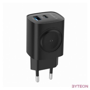 GEMBIRD 2-in-1 20W charger black