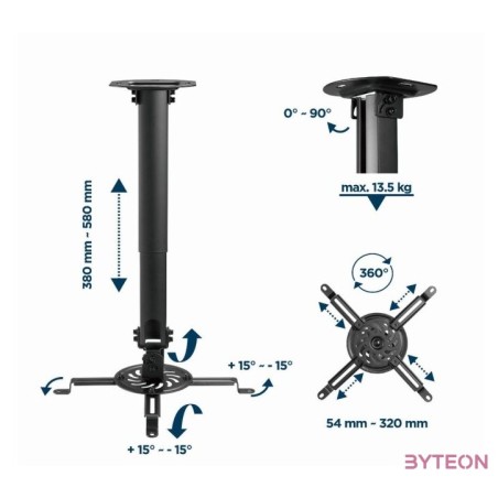 GEMBIRD Adjustable ceiling mount