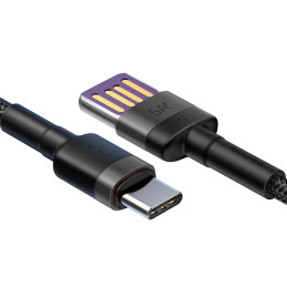 Baseus CATKLF-PG1 USB kábel 1 M USB C Fekete