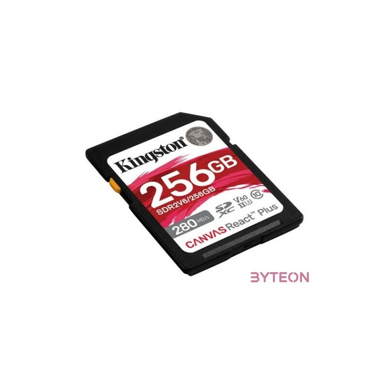 KINGSTON 256GB Canvas React Plus SDXC