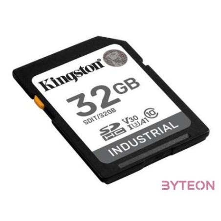 KINGSTON 32GB SDHC Industrial C10 UHS-I