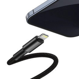 Baseus CATLGD-01 USB kábel 1 M USB C Lightning Fekete