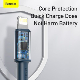 Baseus CATLGD-A03 USB kábel 2 M USB C Lightning Kék