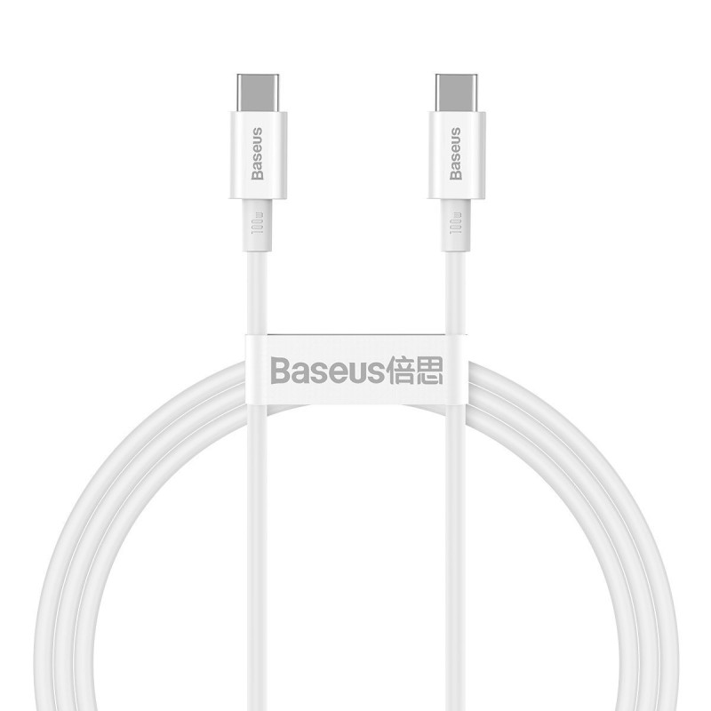 Baseus Superior USB kábel 1 M USB 2.0 USB C Fehér