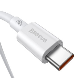 Baseus Superior USB kábel 1 M USB 2.0 USB C Fehér