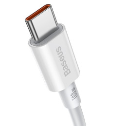 Baseus Superior USB kábel 1 M USB 2.0 USB C Fehér