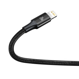 Baseus Rapid 3-in-1 USB kábel 1,5 M USB A USB C.Micro USB A/Lightning Fekete