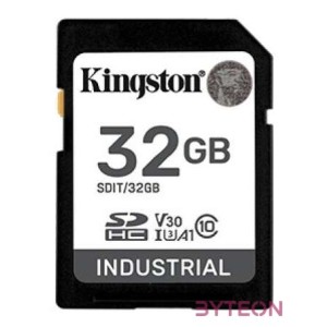 KINGSTON 32GB SDHC Industrial C10 UHS-I