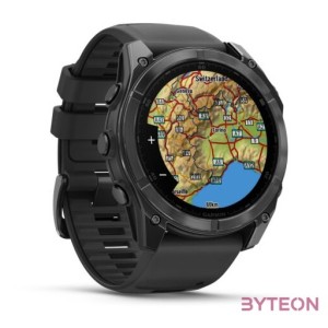 fenix 8, Slate grey w,Black Silicone Band, 51 mm