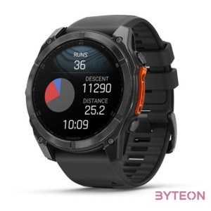fenix 8, Slate grey w,Black Silicone Band, 51 mm
