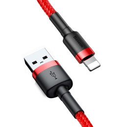 Baseus Cafule 2.4A Lightning USB-kábel 1 m (piros)