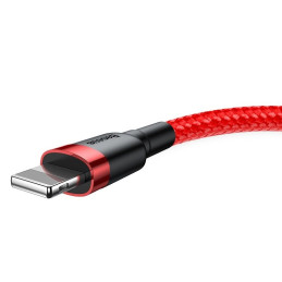 Baseus Cafule 2.4A Lightning USB-kábel 1 m (piros)