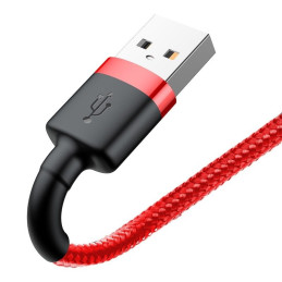 Baseus Cafule 2.4A Lightning USB-kábel 1 m (piros)