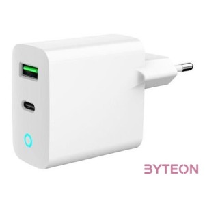 GEMBIRD 2-port 20W USB fast charger LED