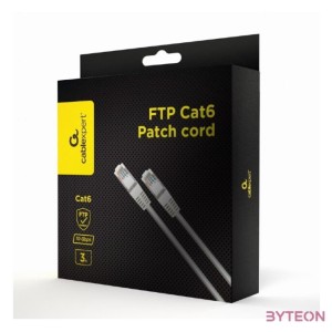 GEMBIRD patchcord kat.6 FTP 3m grey