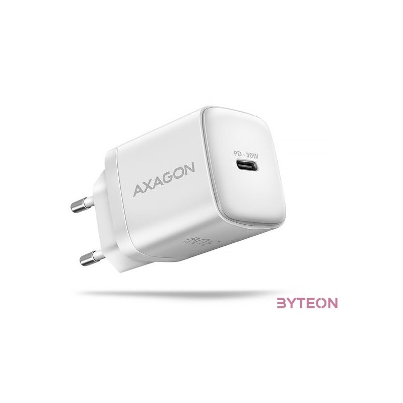 Axagon ACU-PD30W 30W PD 3.0 QC Type-C fehér hálózati töltő