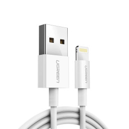 UGREEN Nickel plated Lightning Cable MFi 1m (white)