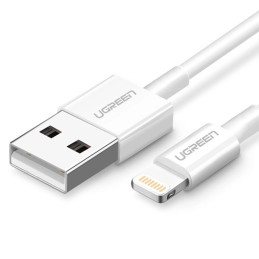 UGREEN Nickel plated Lightning Cable MFi 1m (white)