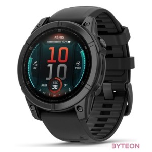 fenix E, Slate grey Steel w,Black Silicone Band, 47 mm