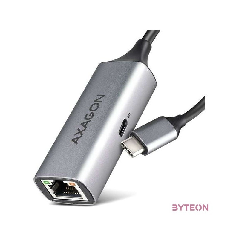 Axagon ADE-TXPD Kompakt alumínium USB-C 3.2 Gen1 Gigabit Ethernet 10,100,1000Mbit adapter