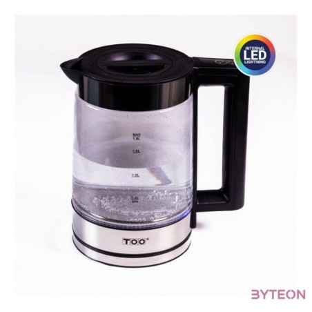 TOO KE-830 1,8 L-es LED-es prémium üveg vízforraló