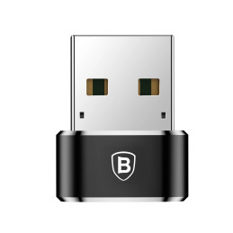 Baseus 3A USB-C–USB-A adapter (fekete)