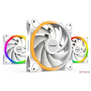 Be Quiet LIGHT WINGS WHITE PWM high-speed Triple-Pack (RGB, 2500rpm, 31dB)120mm fehér ventilátor