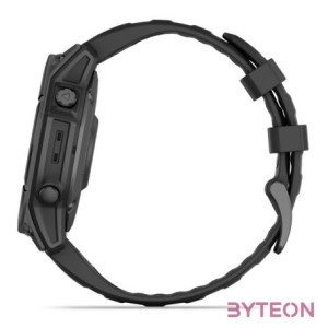 fenix E, Slate grey Steel w,Black Silicone Band, 47 mm