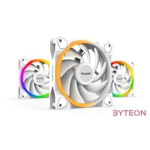 Be Quiet LIGHT WINGS WHITE PWM high-speed Triple-Pack (RGB, 2500rpm, 31dB)120mm fehér ventilátor