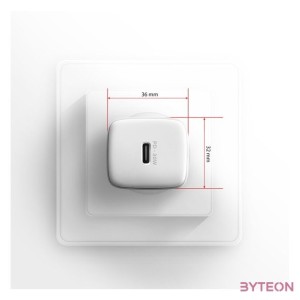 Axagon ACU-PD30W 30W PD 3.0 QC Type-C fehér hálózati töltő