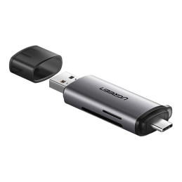 UGREEN 2 az 1-ben USB-C 3.1, microSD + SD kártyaolvasó (szürke)