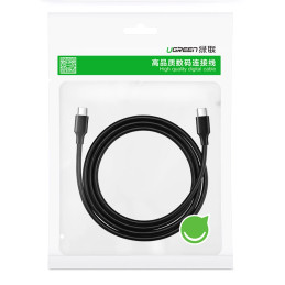 Pozłacany kabel USB-C UGREEN 1,5m czarny