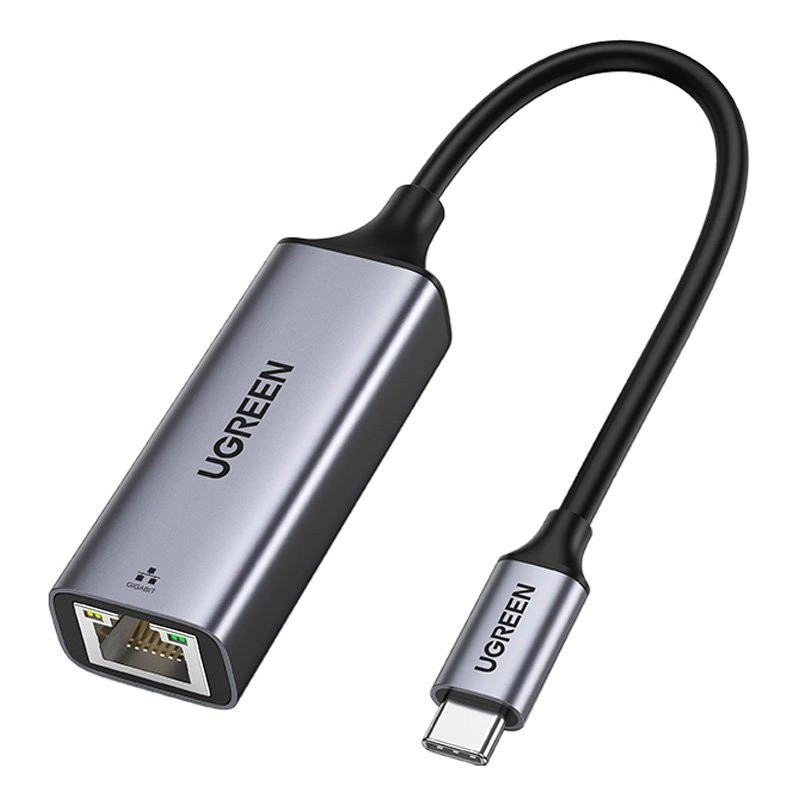 UGREEN RJ45 USB-C – Gigabit Ethernet adapter, alumínium (szürke)