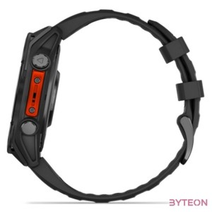 fenix 8, Slate grey w,Black Silicone Band, 47 mm