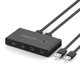 UGREEN KVM USB kapcsoló 2x4 USB 2.0 (fekete)