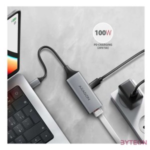 Axagon ADE-TXPD Kompakt alumínium USB-C 3.2 Gen1 Gigabit Ethernet 10,100,1000Mbit adapter