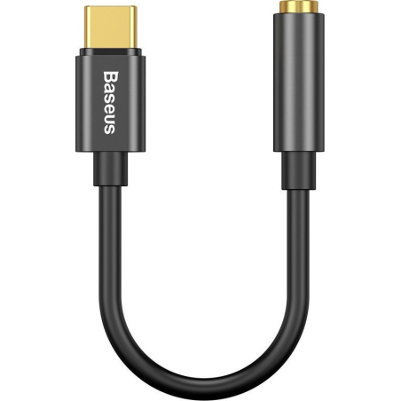 Baseus L54 USB-C audioadapter + 3,5 mm-es mini jack csatlakozó (szürke)