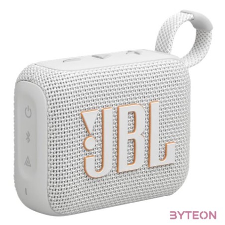 JBL Go 4 WHT fehér hordozható Bluetooth hangszóró