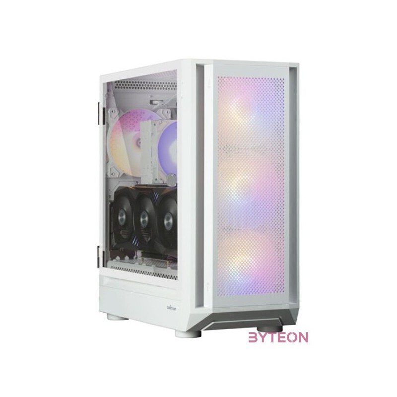 Zalman i6 fehér (táp nélküli) ablakos ATX ház