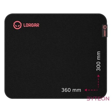 Lorgar Main 323 360x300x3mm fekete,piros egérpad