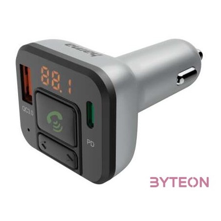 Hama 00014169 USB,Type-C fekete,ezüst FM transzmitter