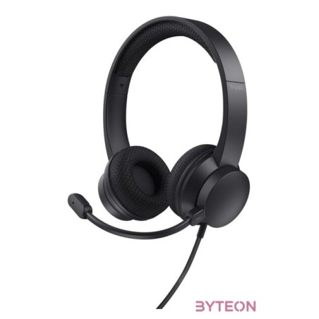 Trust 25089 Ayda USB-ENC PC vezetékes fekete headset