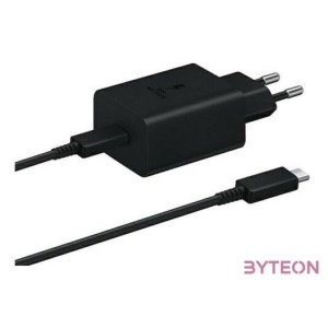 Samsung EP-T4511XBE Super Fast 45W Type-C fekete hálózati töltő  Type-C adat- és töltőkábel